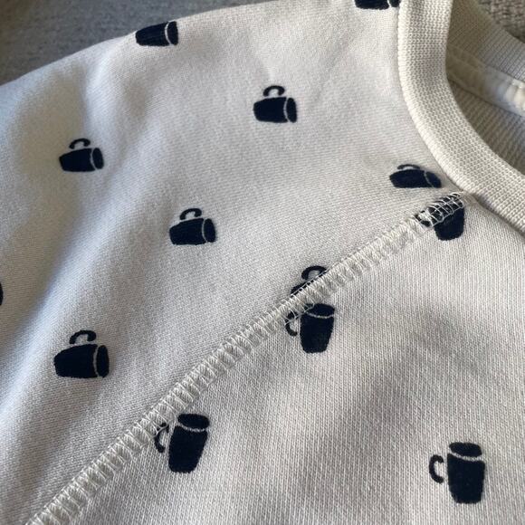 SCOTCH & SODA White Velvet Coffee Mug Sweater Pull Over Crewneck XXL 2XL58 - Picture 4 of 7